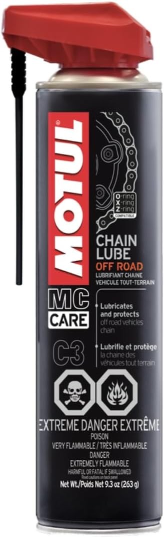 Motul Off Road Chain Lube Spray for Dirt Bikes and ATVs (9.3oz.) 111820
