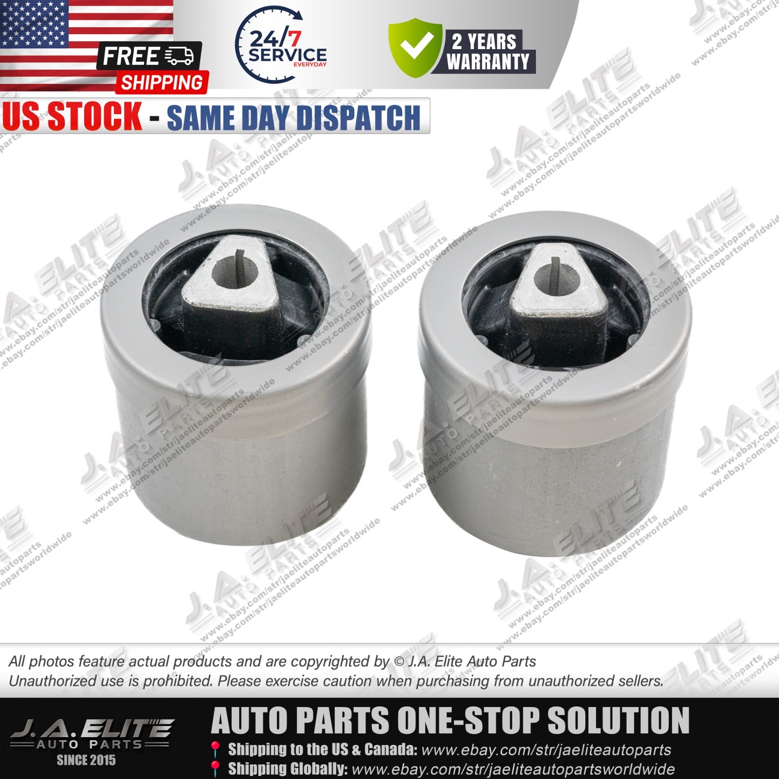2pcs Front Lower Control Arm Bushing fit Rolls Royce Phantom (04-16) 31120439102