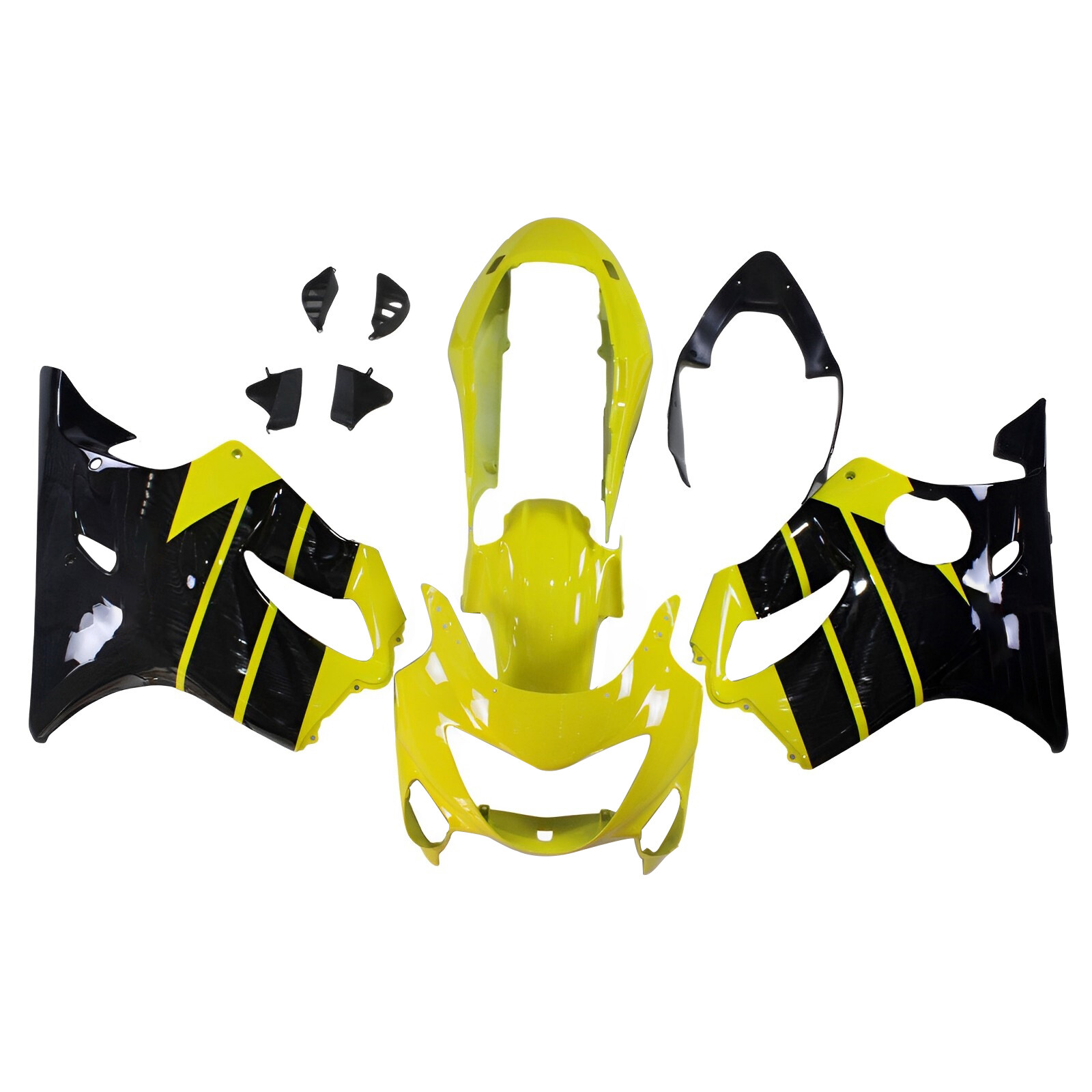Full Bodywork Fairing Kit For Honda CBR600F4 1999 2000 ABS Fairings Yellow Black