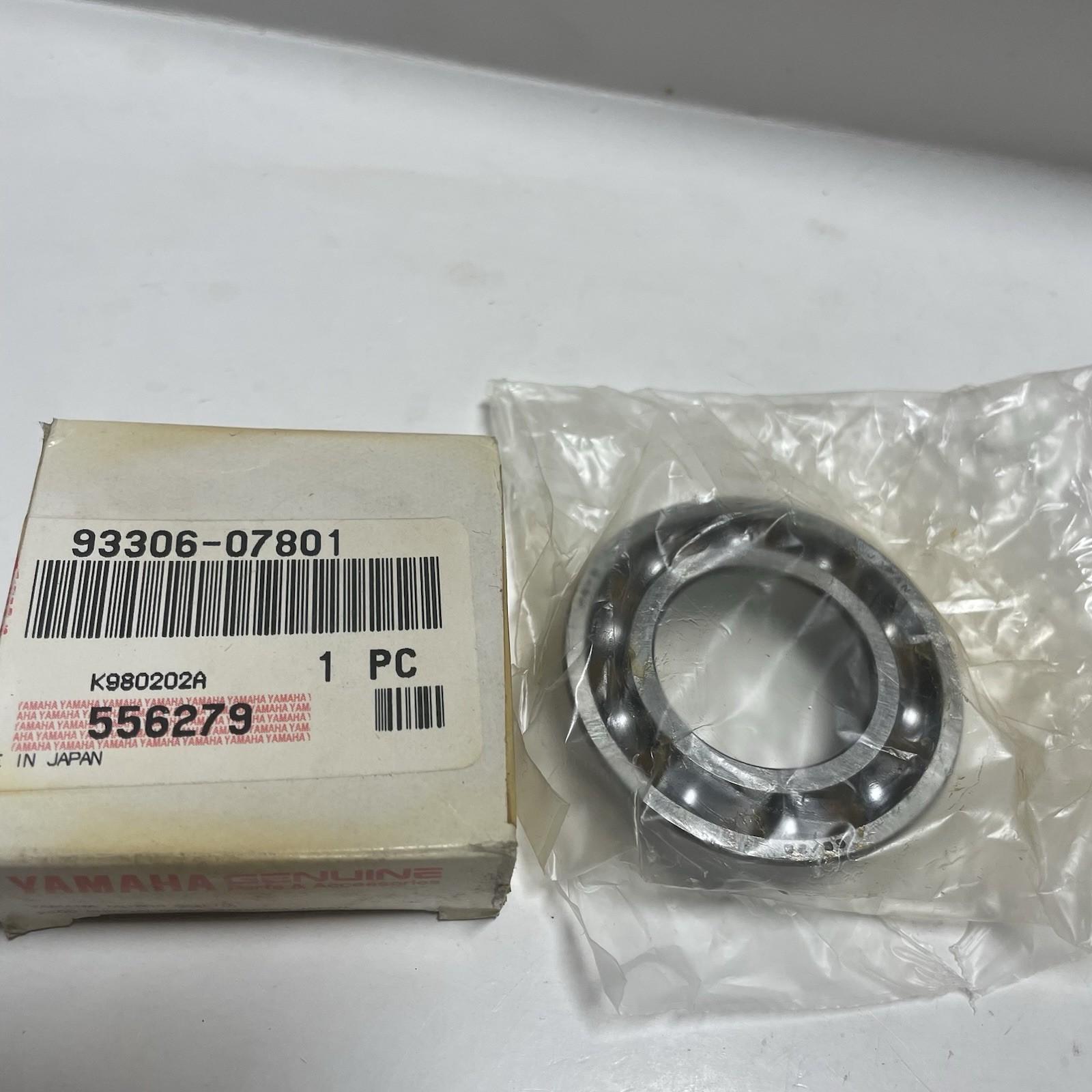 NOS Yamaha Bearing 93306-07801 Genuine OEM NOS Yamaha Bearing 93306-07801 Genuine OEM