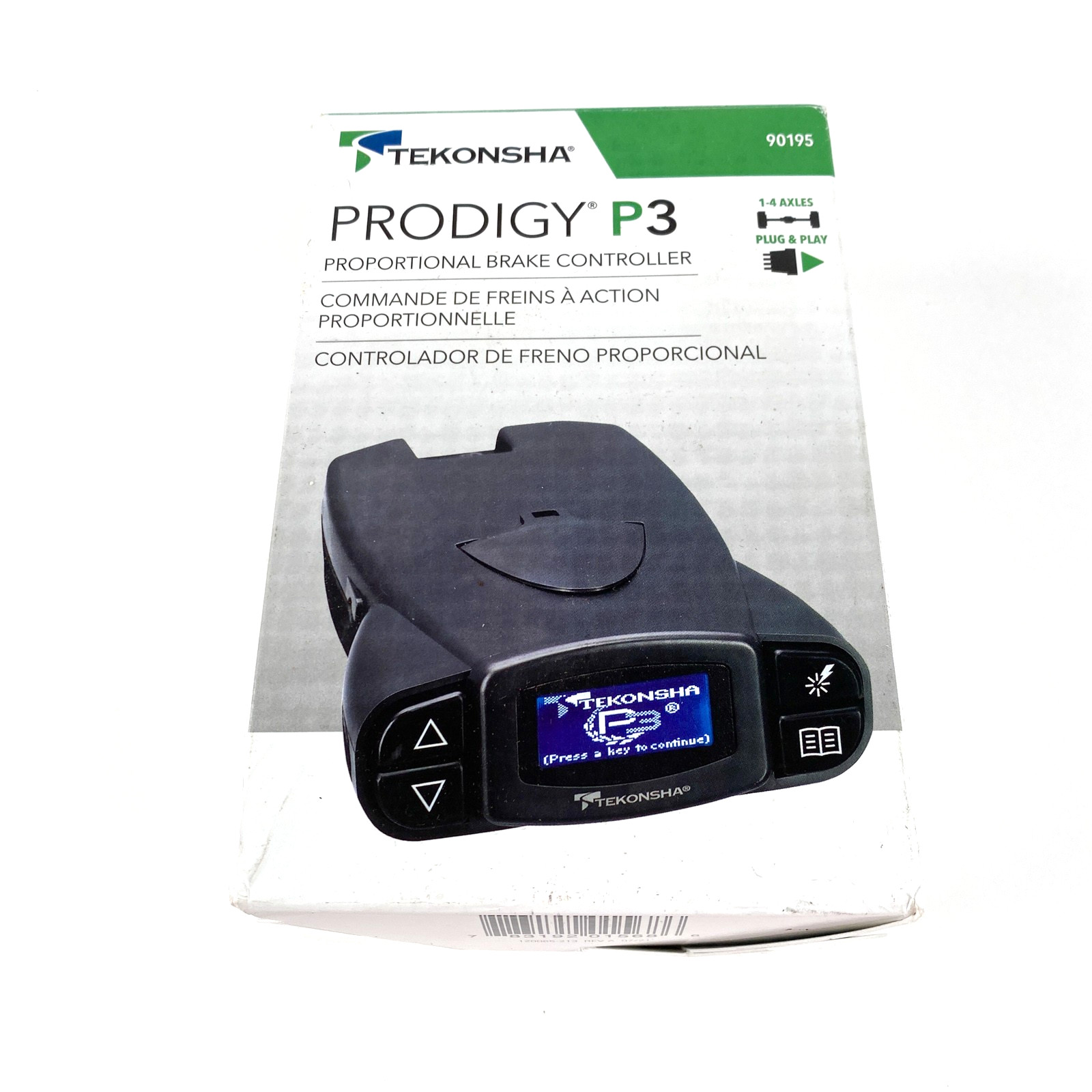 Tekonsha Prodigy P3 Trailer Brake Controller 90195 Digital Proportional New Box