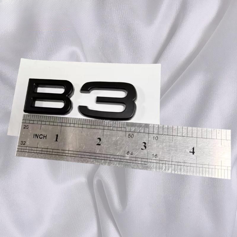 Matte Black For Alpina B3 Biturbo Car Trunk Emblem B3 Letter Badge Replace 1pc
