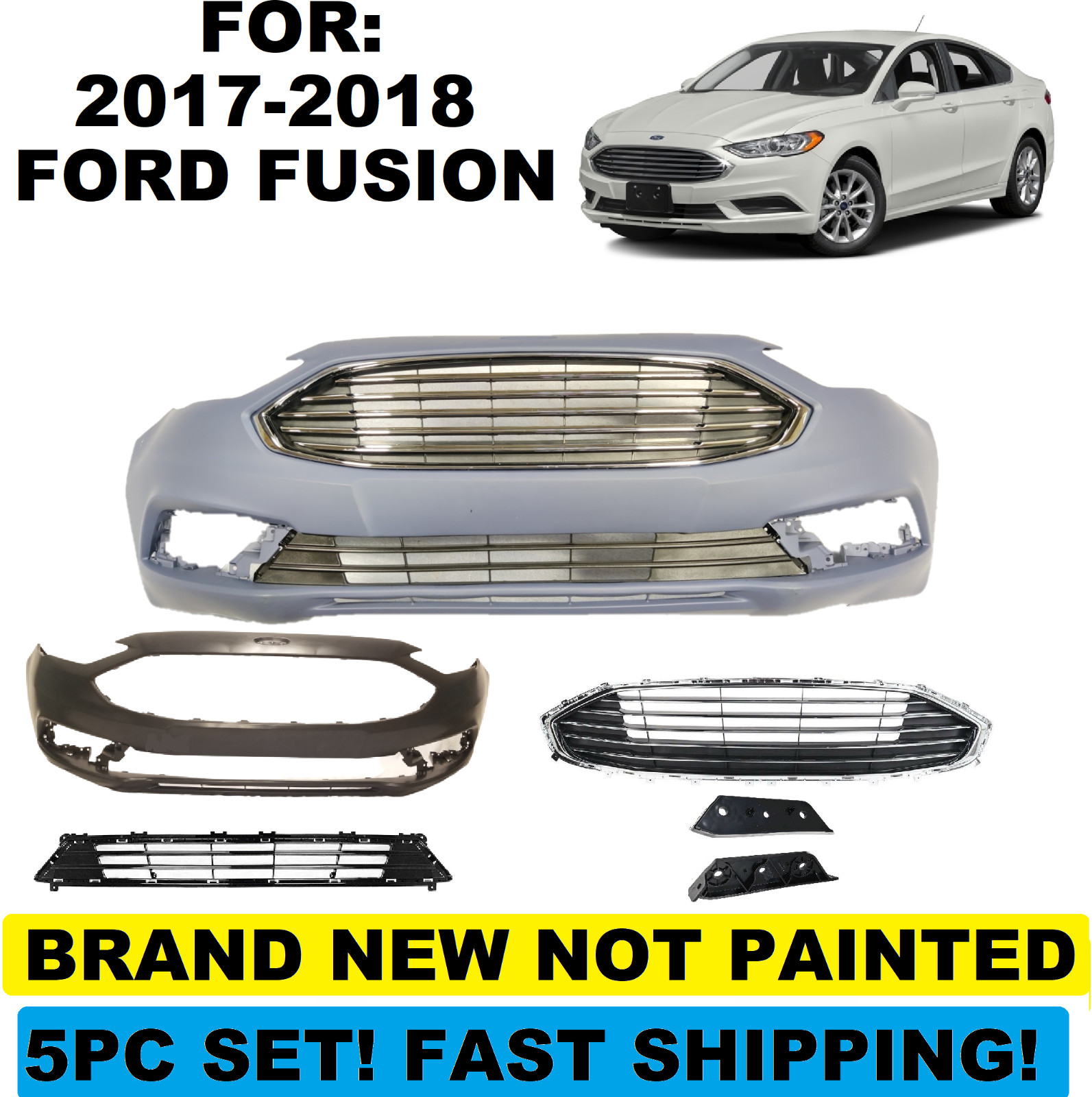 FOR 2017 2018 FORD FUSION FRONT BUMPER FOR 2017 2018 FORD FUSION FRONT BUMPER