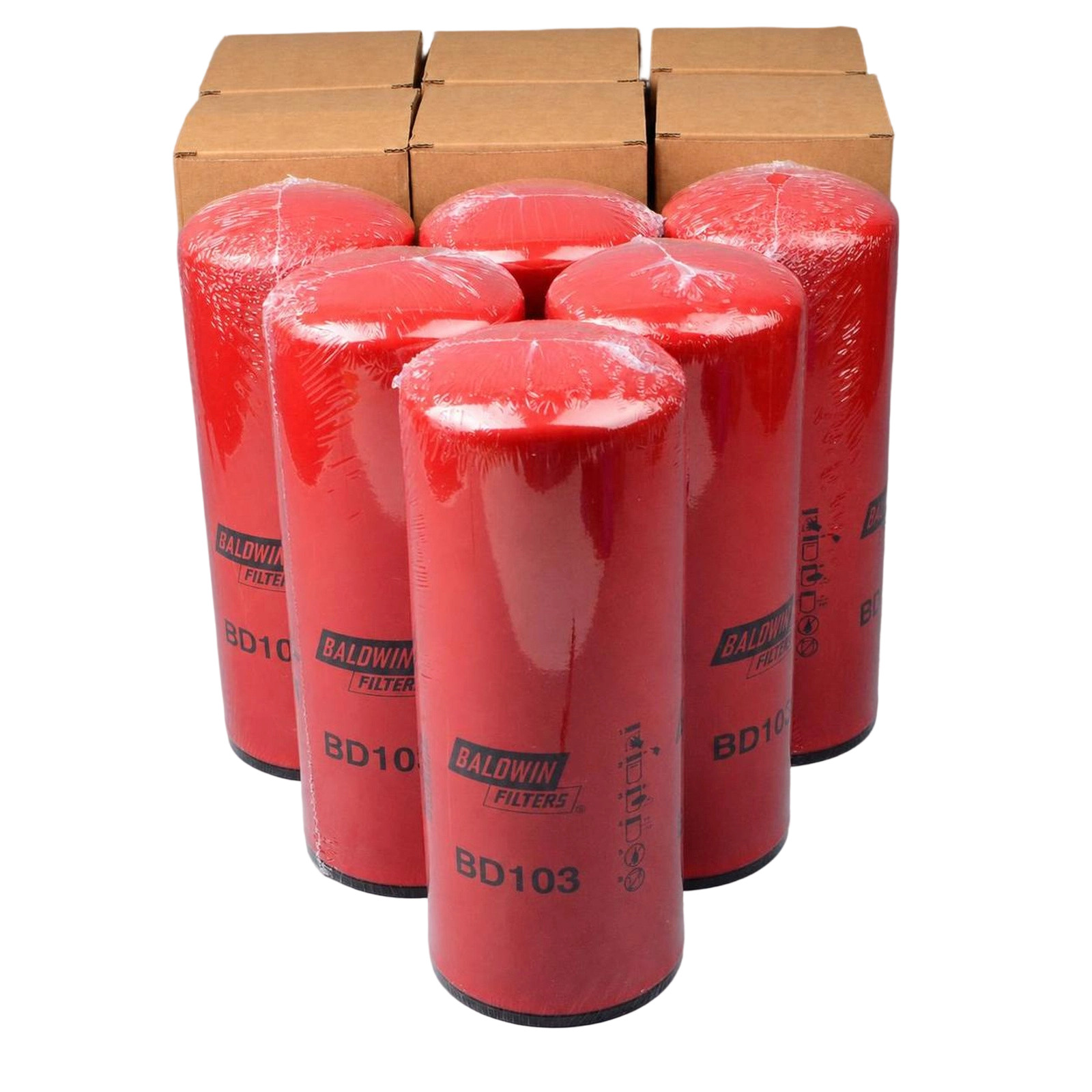 Brand New Oil Filter (Pack of 6) BD103 for Baldwin Engine