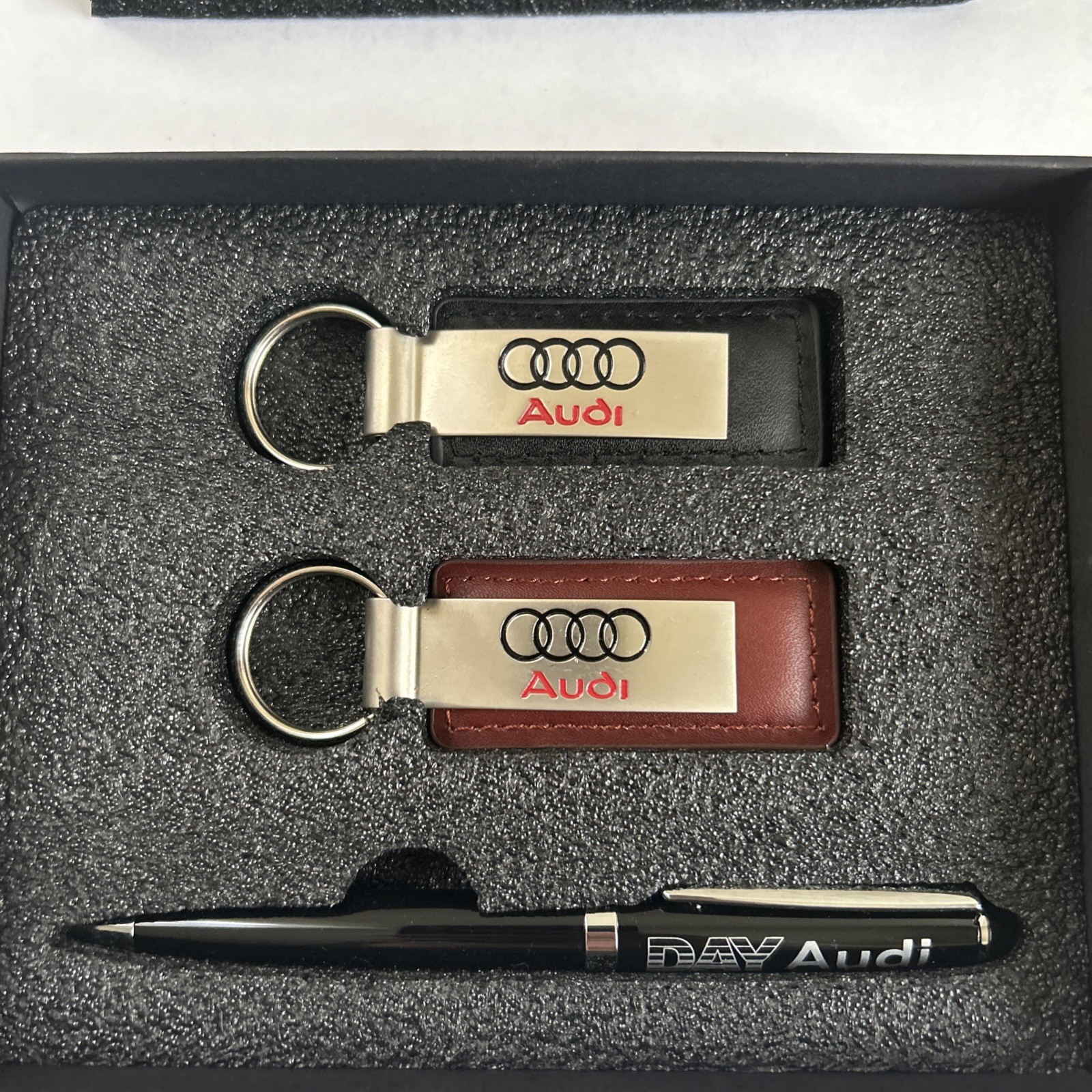Audi Keychain (2 Keychain) New In Box with Audi Pen Audi Keychain (2 Keychain) New In Box with Audi Pen