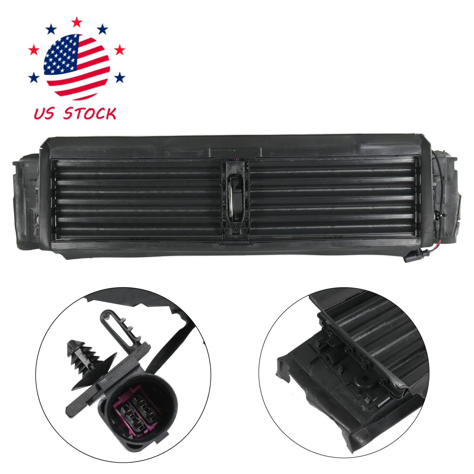 Active Air Vent Radiator Grille Shutter Assembly For Volkswagen Jetta 2015-2018