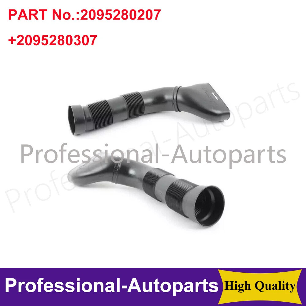 1Pair Left+Right Air Intake Duct Hose Fit For Mercedes Benz W209 CLK320 CLK500