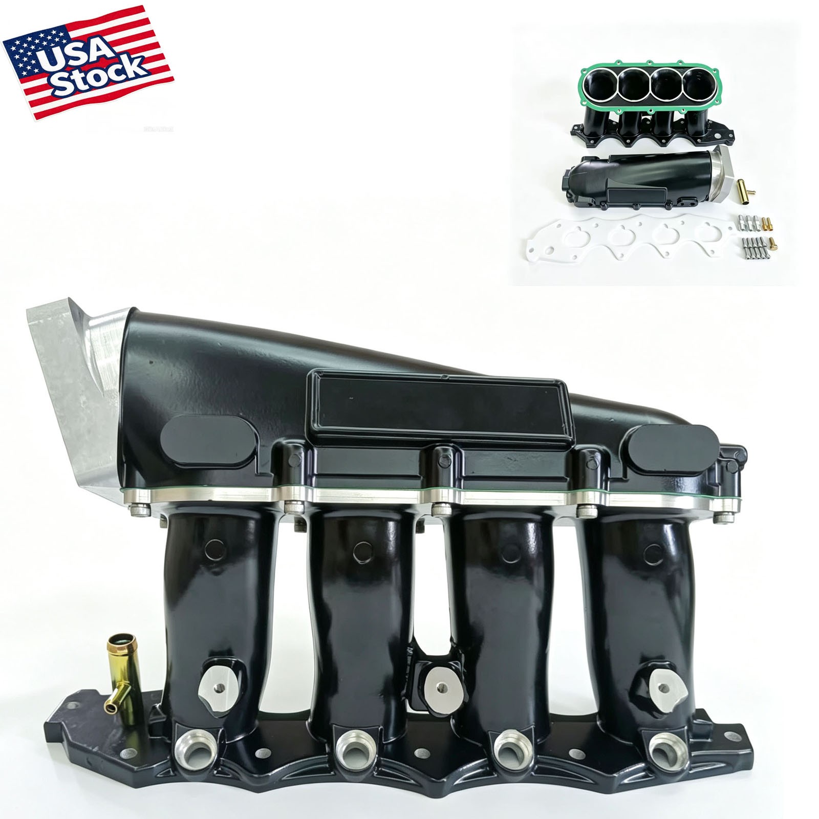 Black Intake Manifold Ultra Street Version Fit Honda Acura B18 B18C B18C1 94-01