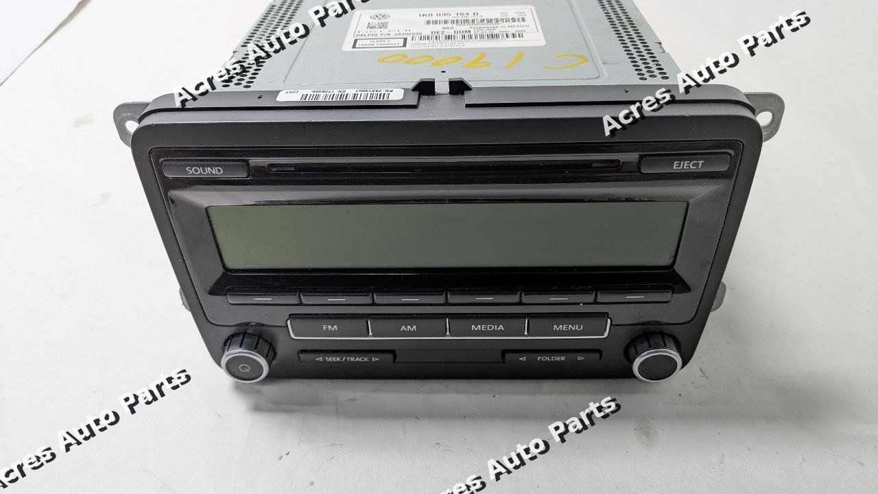2013 VOLKSWAGEN JETTA 4cyl Gasoline 2.0 Radio Audio - Fits 2011-2016 - 392929 2013 VOLKSWAGEN JETTA 4cyl Gasoline 2.0 Radio Audio - Fits 2011-2016 - 392929