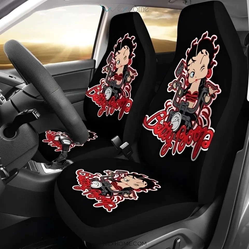 Betty_Boop Car Seat Covers Front Seats (set of 2) R17926 Betty_Boop Car Seat Covers Front Seats (set of 2) R17926