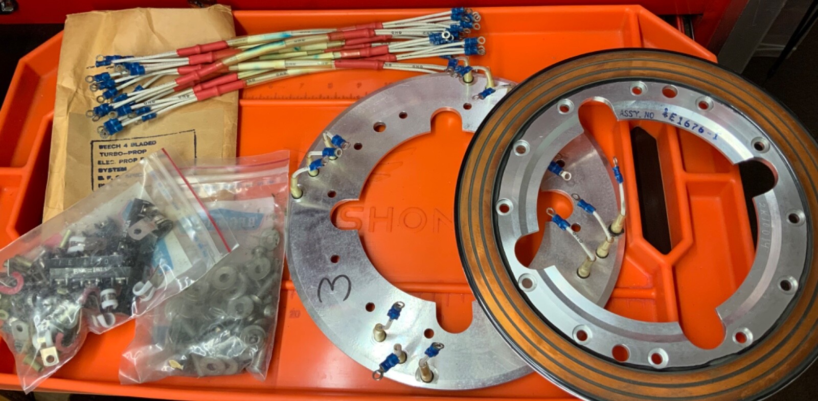 🇺🇸 king Air A100 BF Goodrich Prop Deice kit 2 Slip Ring 4E1676-1 New 77-900 🇺🇸 king Air A100 BF Goodrich Prop Deice kit 2 Slip Ring 4E1676-1 New 77-900