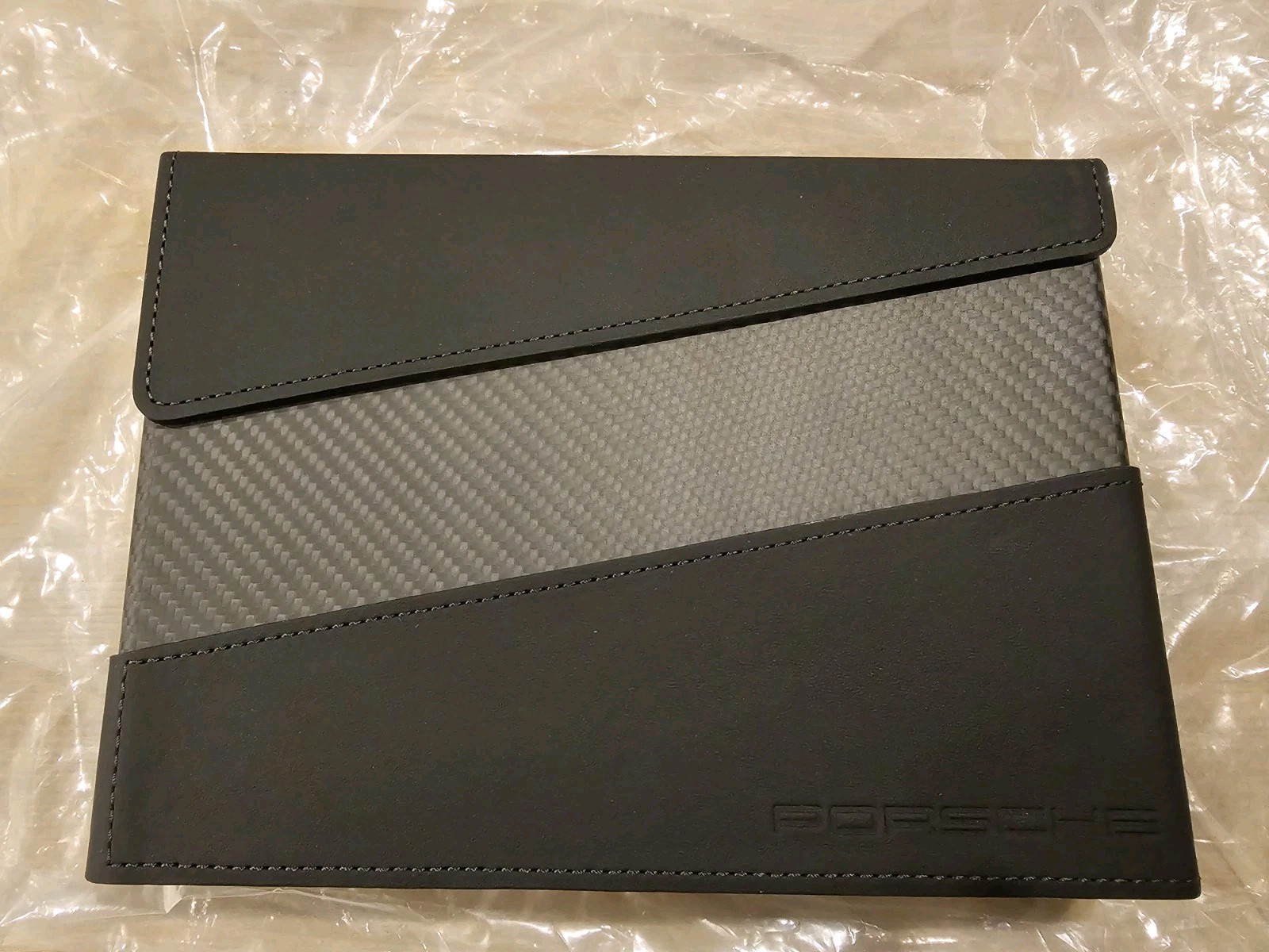 Porsche Exclusive Manufaktur Owner’s Manual Case Carbon Fiber and Black Leather 