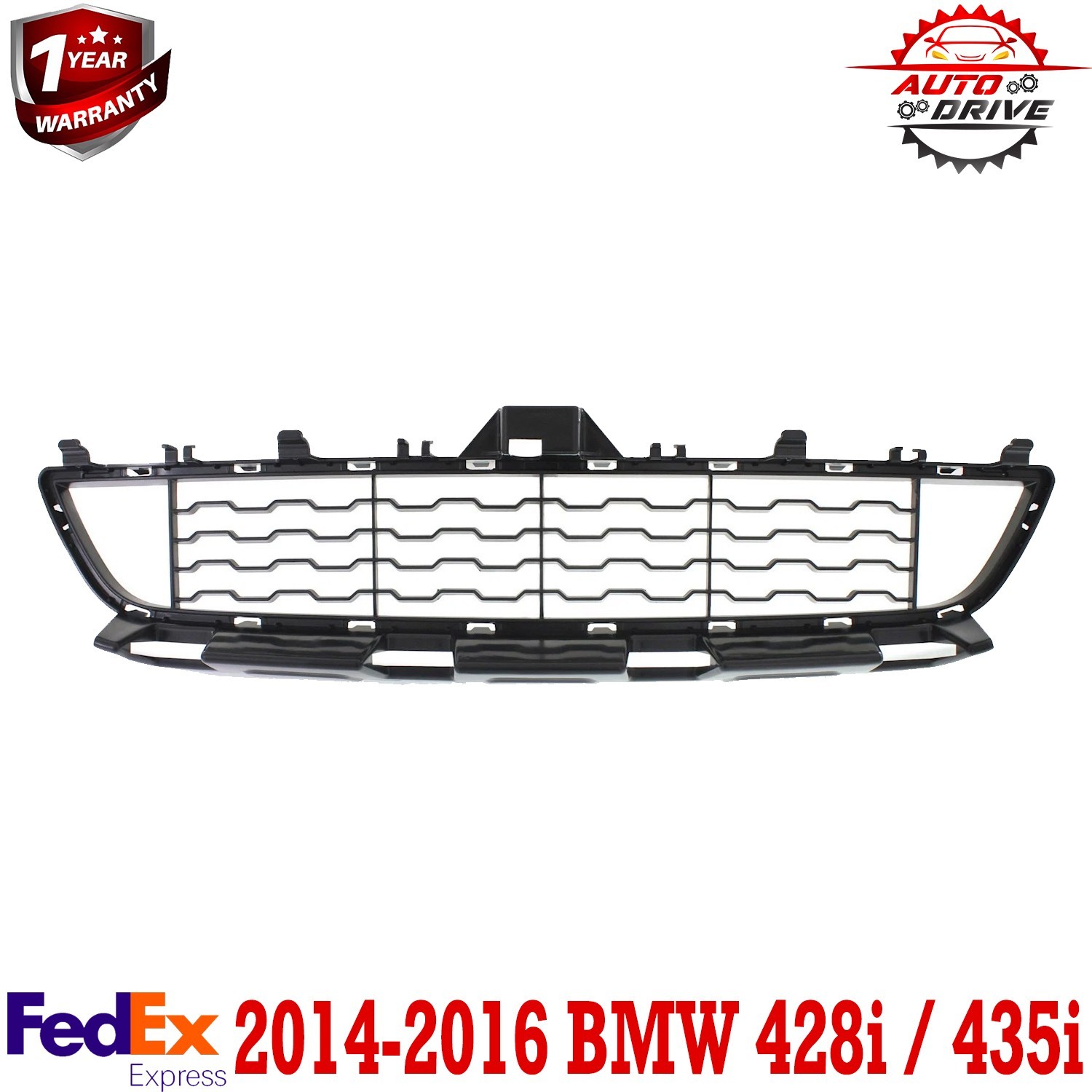 Bumper Grille For 2014-2016 BMW 428i 2014-2016 BMW 435i Primed Plastic Front Bumper Grille For 2014-2016 BMW 428i 2014-2016 BMW 435i Primed Plastic Front