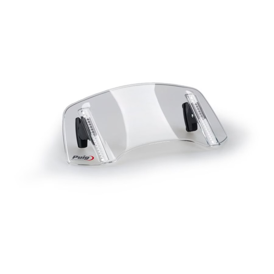 Puig 2.0 Multi-Adjustable Windscreen Visor - Smoke, Drill-Through Style / 300mm