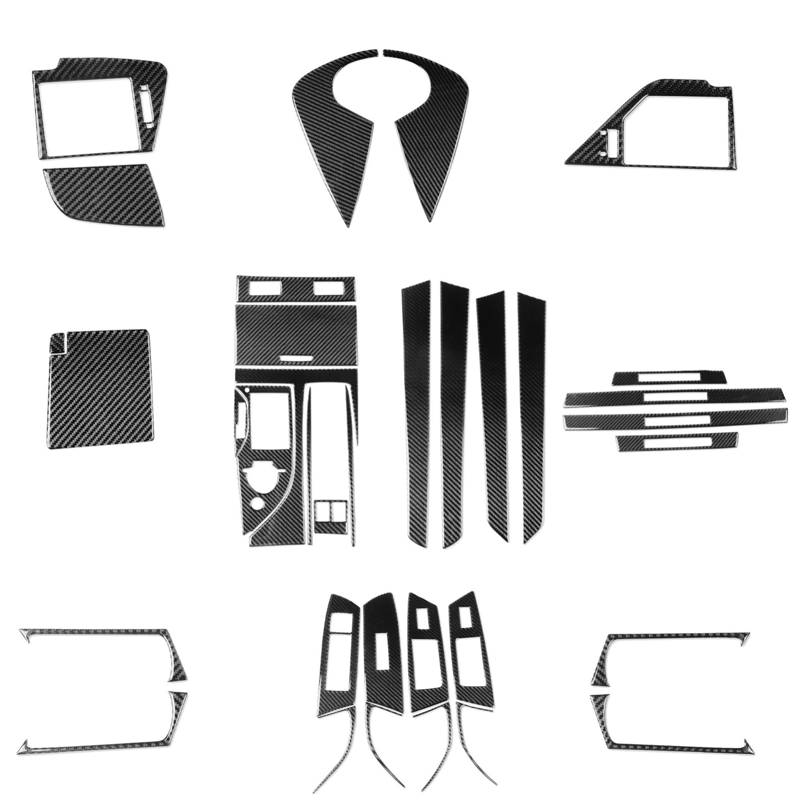 32pcs For Lexus Gs Gs350 Full Carbon Fibre Interior Dashboard Trim Kit 2012-2020
