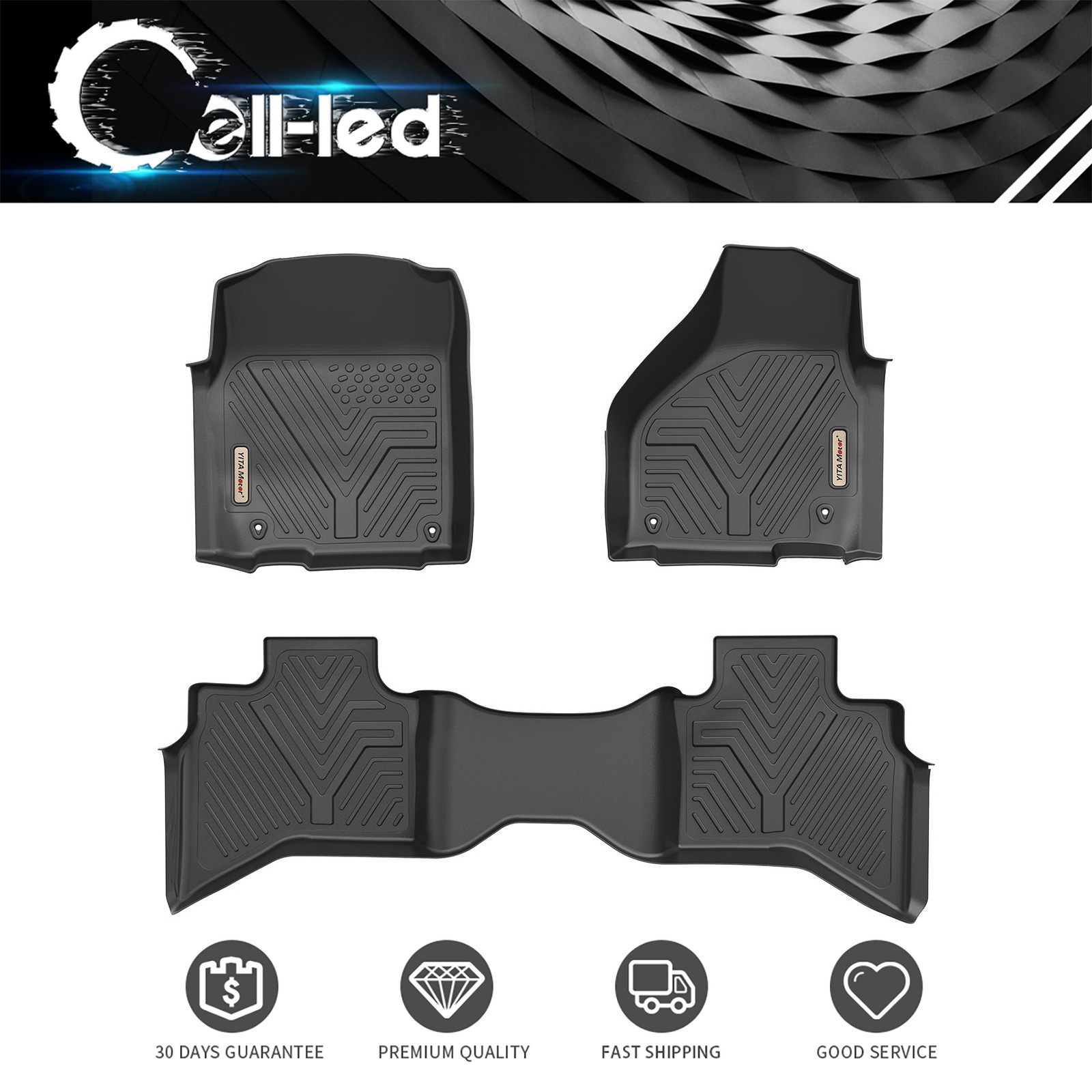 Floor Mats Liner for 2012-18 Dodge Ram 1500 2019-24 Classic Quad Cab All Weather Floor Mats Liner for 2012-18 Dodge Ram 1500 2019-24 Classic Quad Cab All Weather