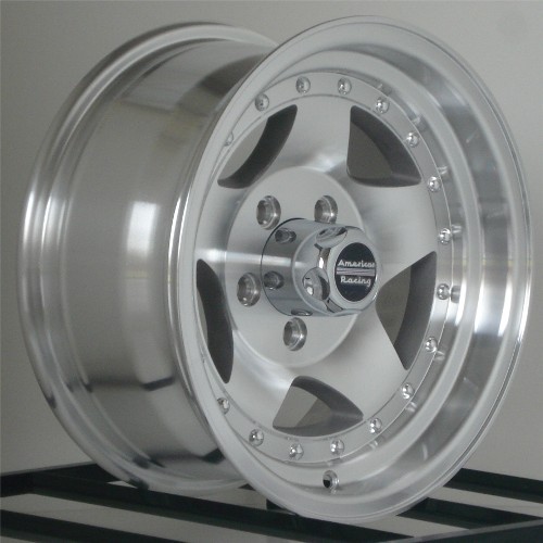 1 15 inch Wheel Rim American Racing AR23 AR235865 5x4.5 15x8 Silver Machined