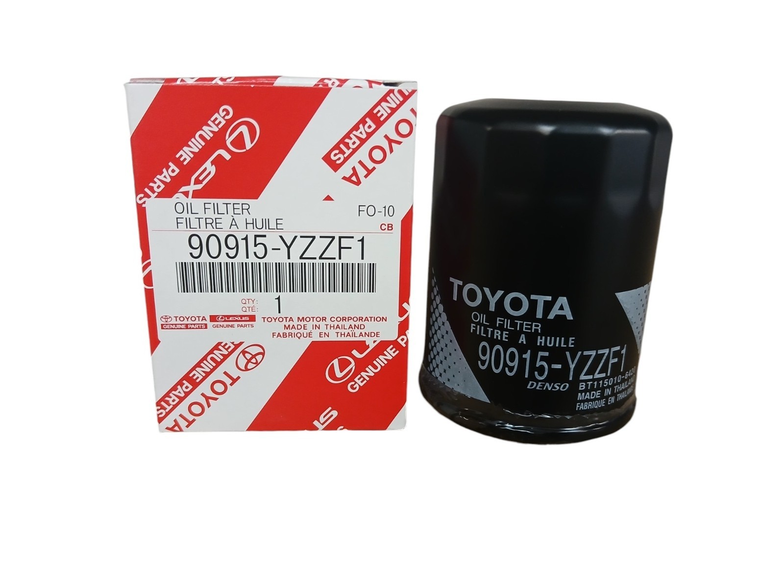 Ten(10)  90915-YZZF1 Genuine Toyota Oil Filters with drain plug gaskets