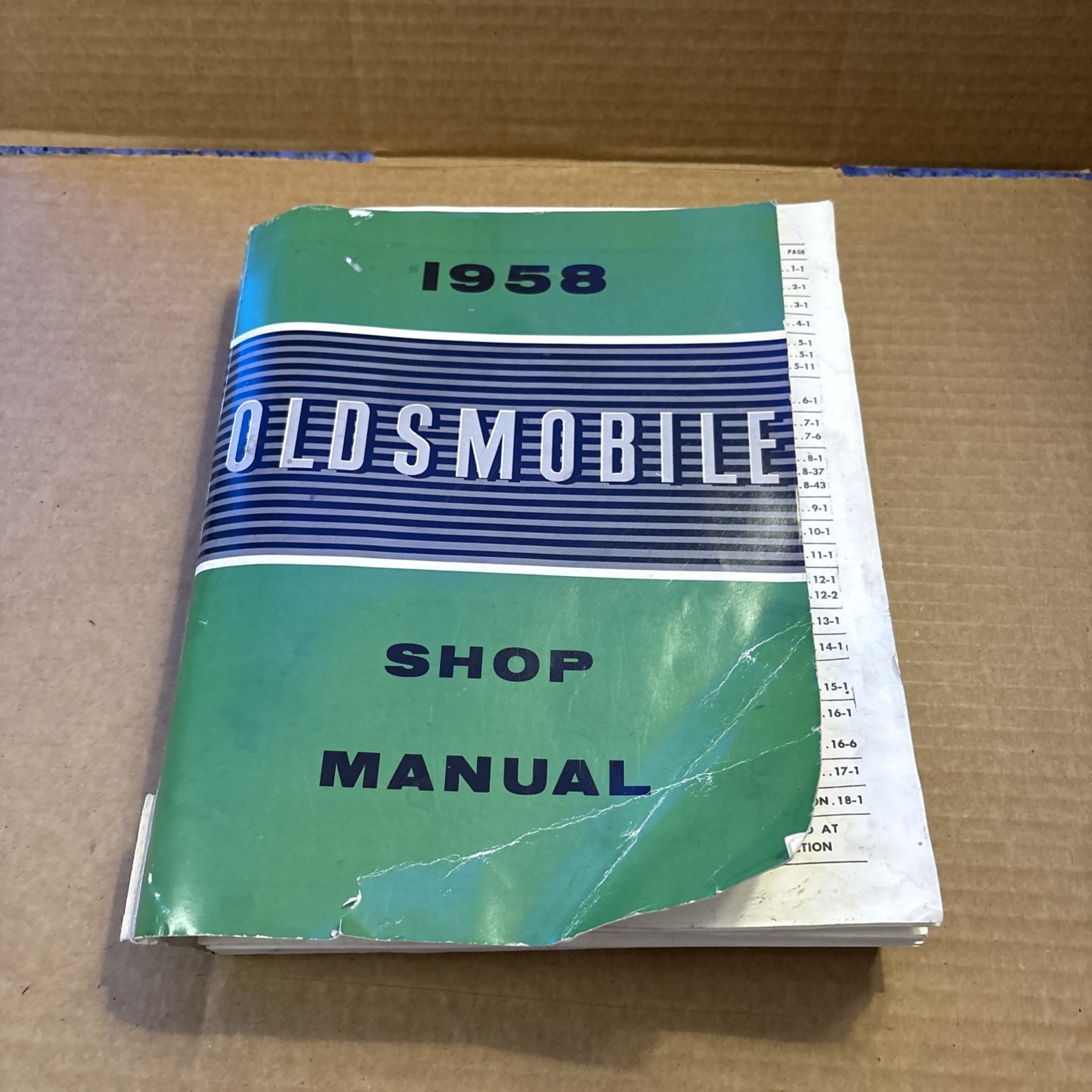 Vintage Original OEM 58 1958 Oldsmobile Shop Manual