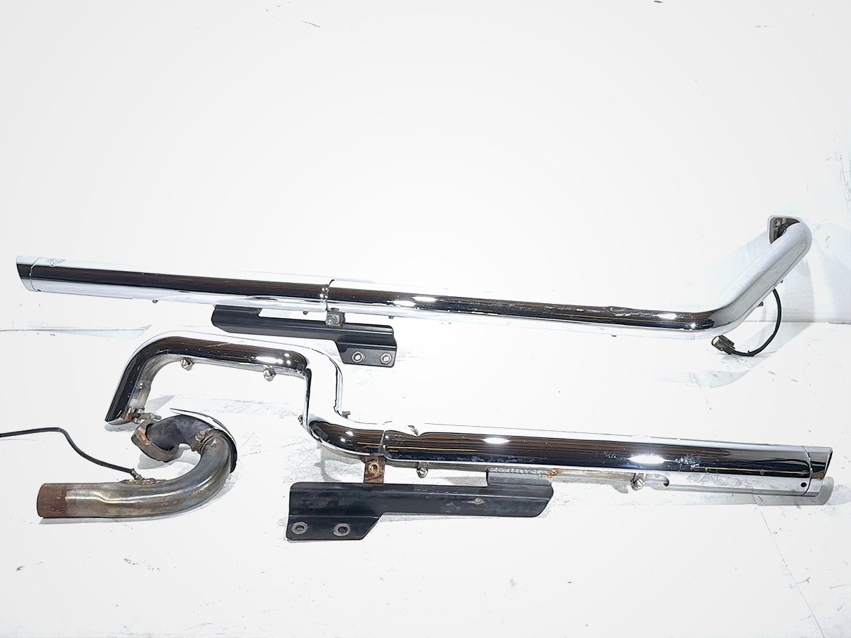 2015 Harley Softail Deluxe FLSTN OEM Exhaust Header Pipes Muffler Vance & Hines