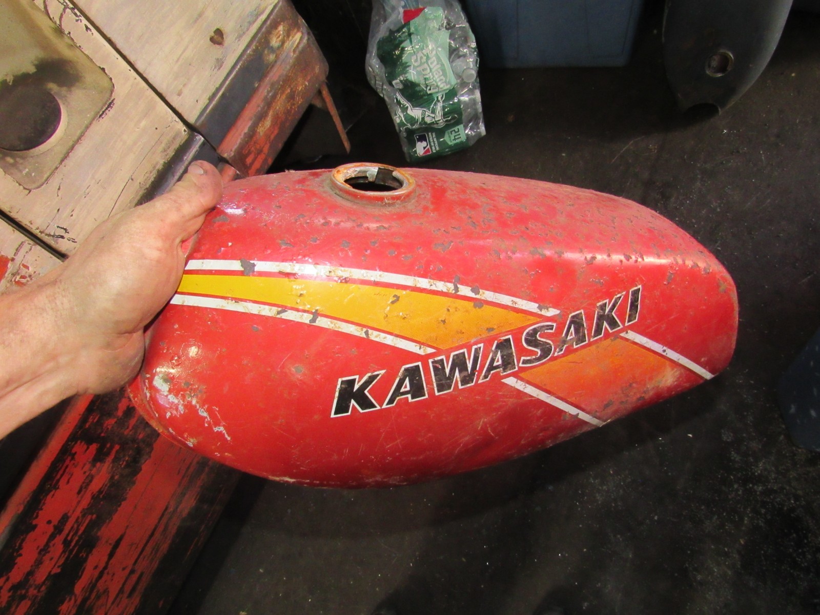 1977 kawasaki ke175 gas fuel tank 1977 kawasaki ke175 gas fuel tank