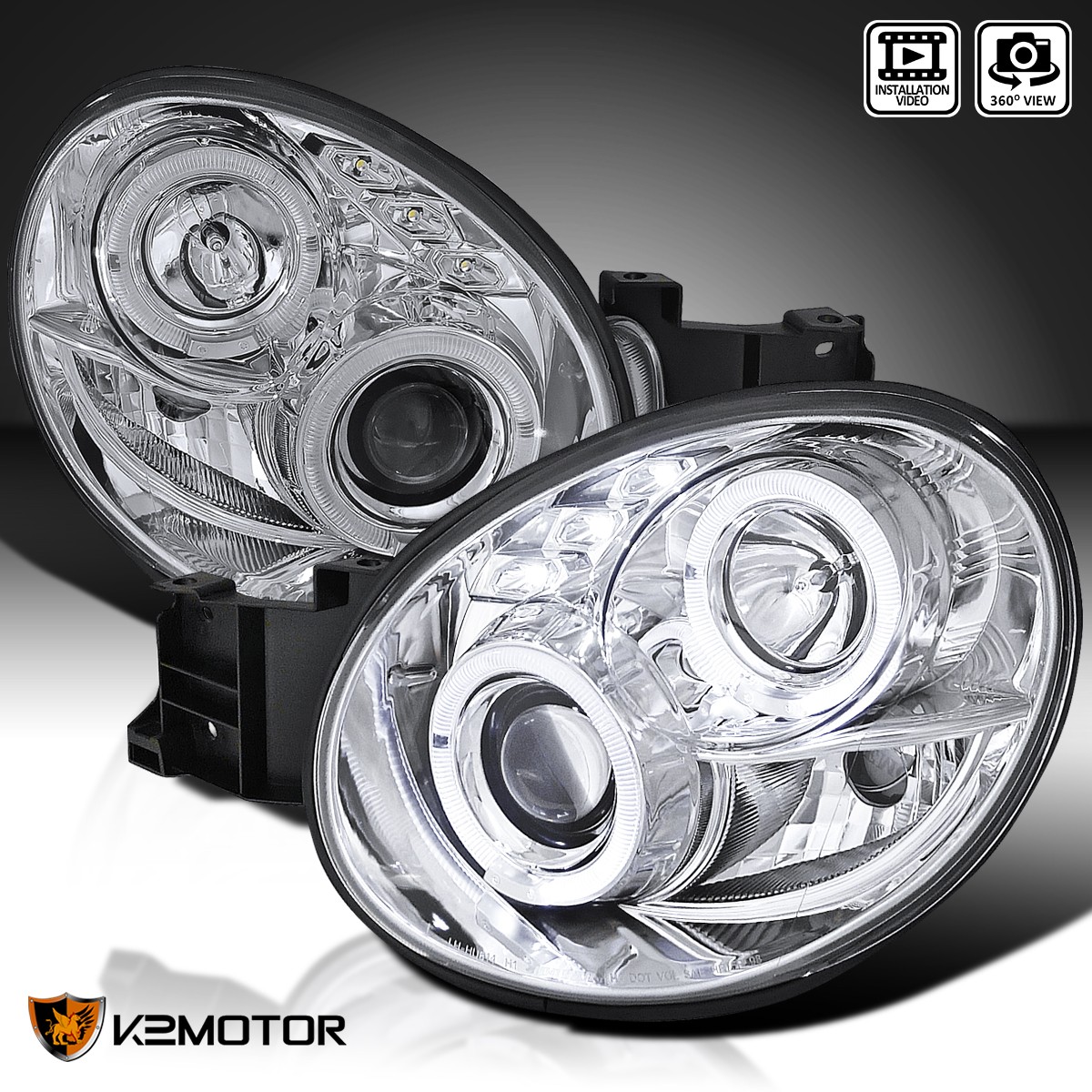 Clear Fits 2002-2003 Subaru Impreza WRX LED Halo Projector Headlights Lamps Pair Clear Fits 2002-2003 Subaru Impreza WRX LED Halo Projector Headlights Lamps Pair
