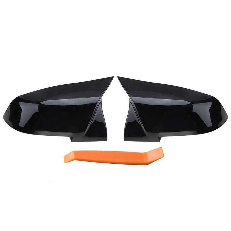 2x Glossy Black Side Mirror Cover Caps for BMW 3 Series F30 F31 F20 320i 328i