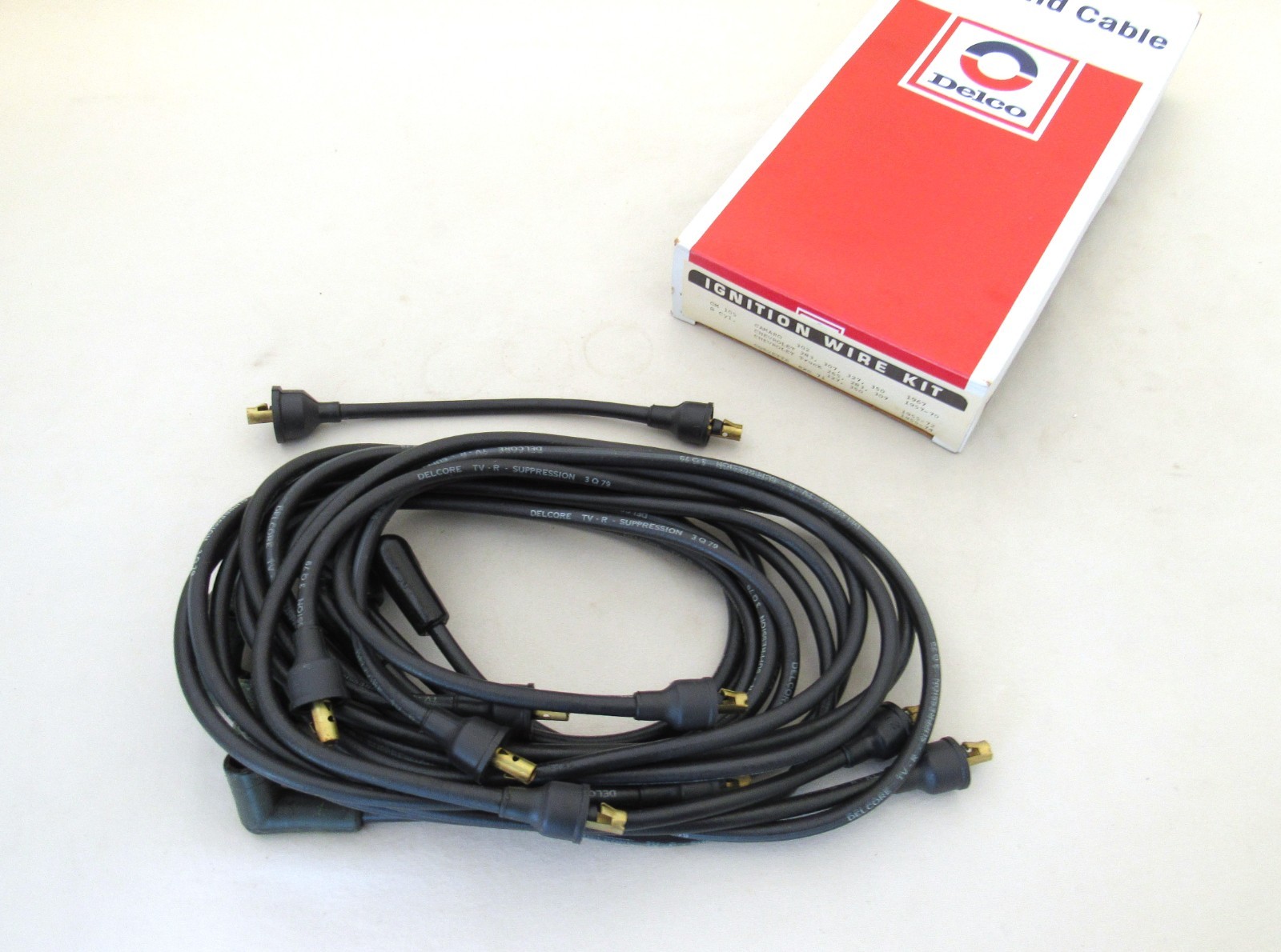 NOS 1955-74 Chevy Camaro Vette Chevelle 283 302 350 Delco Spark Plug Wire GM 105