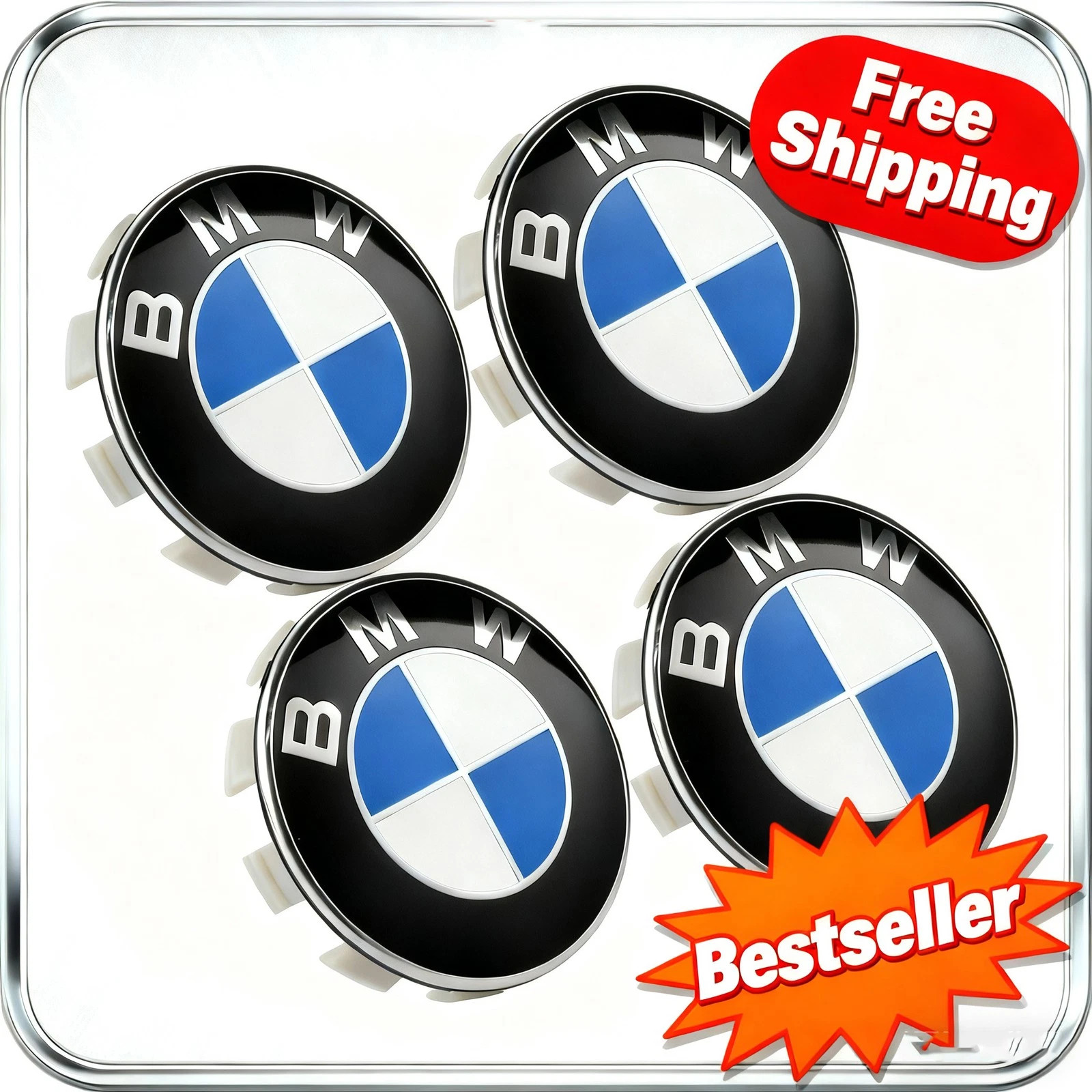 ✨✨4PCS For BMW 68mm/2.7INCH Wheel Center Hub Caps Badge Rim Hubcaps Emblem