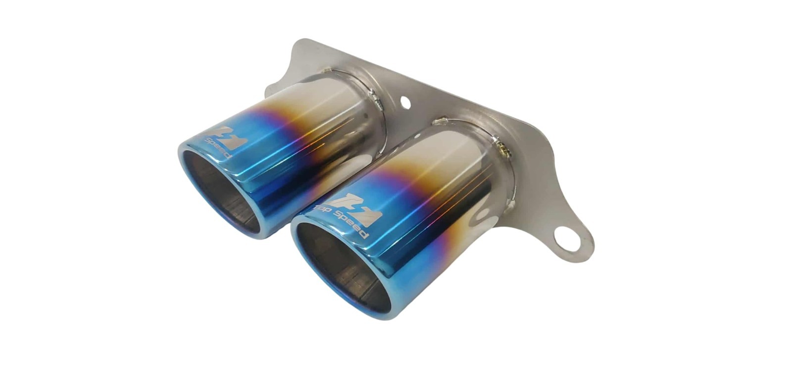 Porsche 991 GT3 GT3RS 14-19 Full 100% Titanium Upgrade Exhaust Tip Burnt Blue