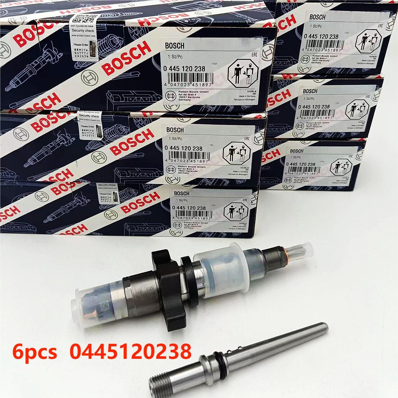 6X Bosch Diesel Fuel Injectors For Dodge Ram 2500 3500 5.9L Cummins 0445120238