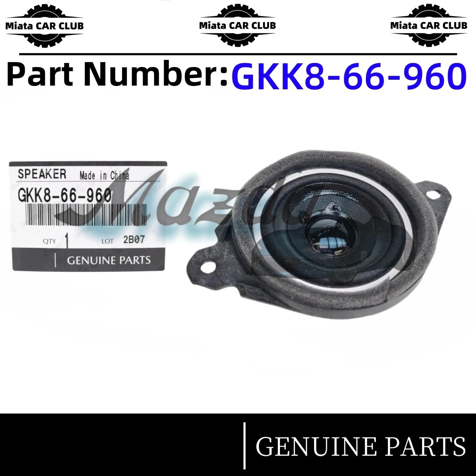 OEM Mazda BOSE Instrument Panel Speaker MAZDA 3 CX-5 CX-9 GKK8-66-960