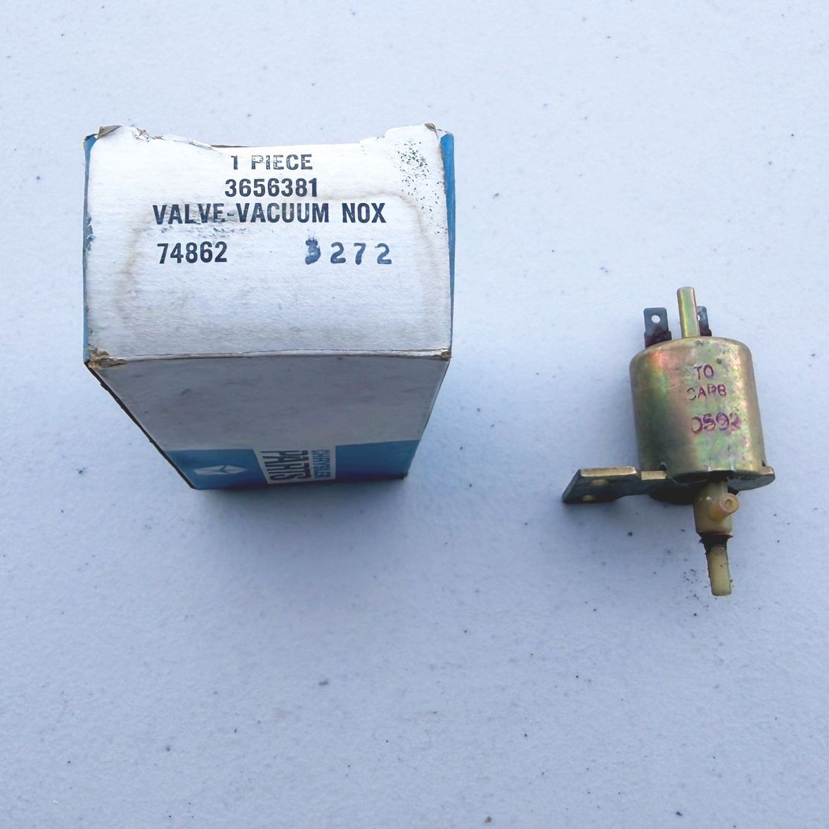 1971 Mopar NOS NOX Emission Control Kit Solenoid Vacuum Valve 71 Cuda Challenger 1971 Mopar NOS NOX Emission Control Kit Solenoid Vacuum Valve 71 Cuda Challenger