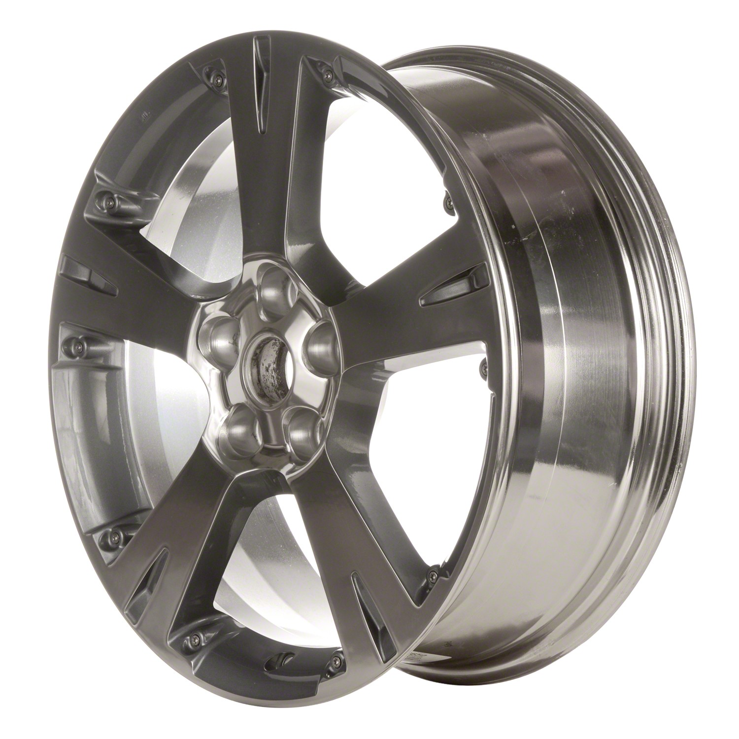 Metallic Polished 5 Spoke 18 x 7 Refurbished Wheel