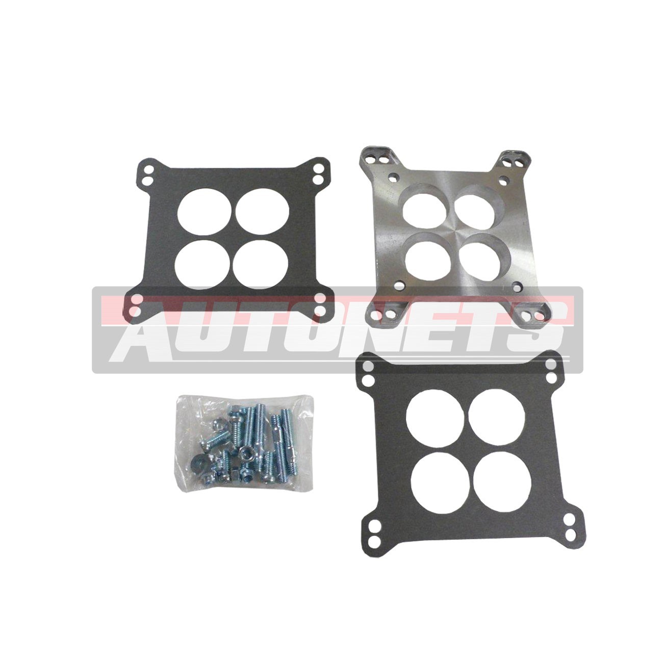 4 BBL Edelbrock / Holley Carburetor to Small 4 BBL Rochester Manifold Adapter