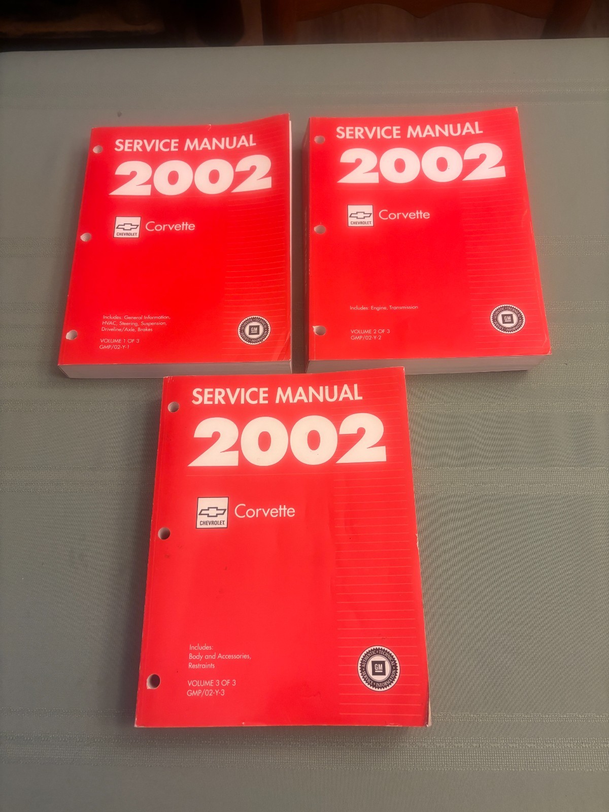 2002 Chevrolet Corvette Factory Shop Service Manual