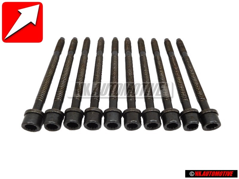 10x Original VW Socket Head Bolt - 027103385C 10x Original VW Socket Head Bolt - 027103385C