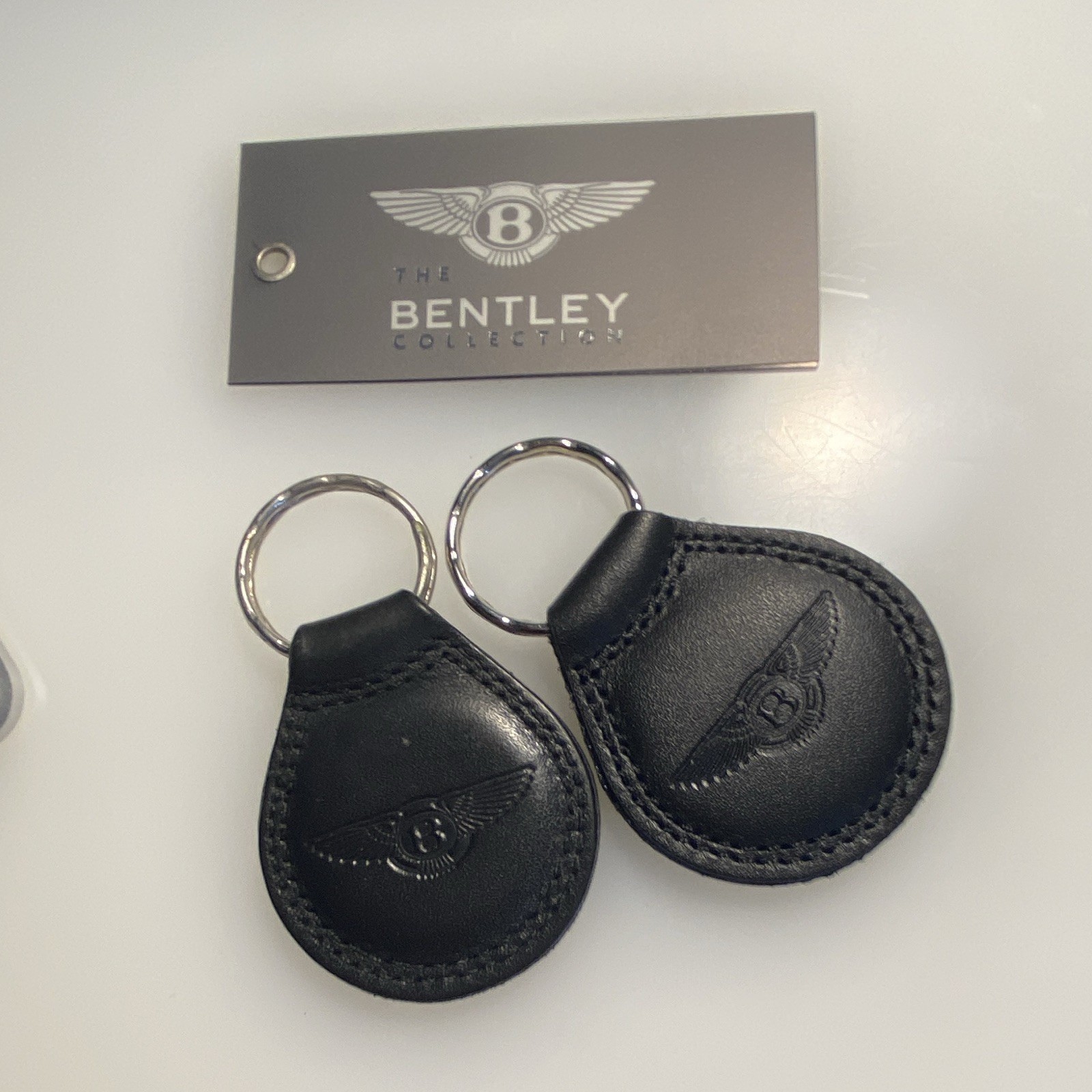 Bentley Key Fobs Leather - One Pair Bentley Key Fobs Leather - One Pair