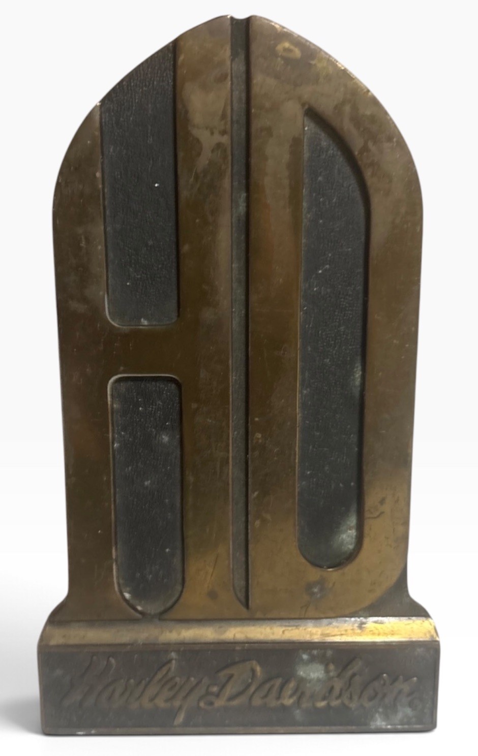 RARE Harley Davidson Brass H-D Sissy Bar INSERT RARE Harley Davidson Brass H-D Sissy Bar INSERT