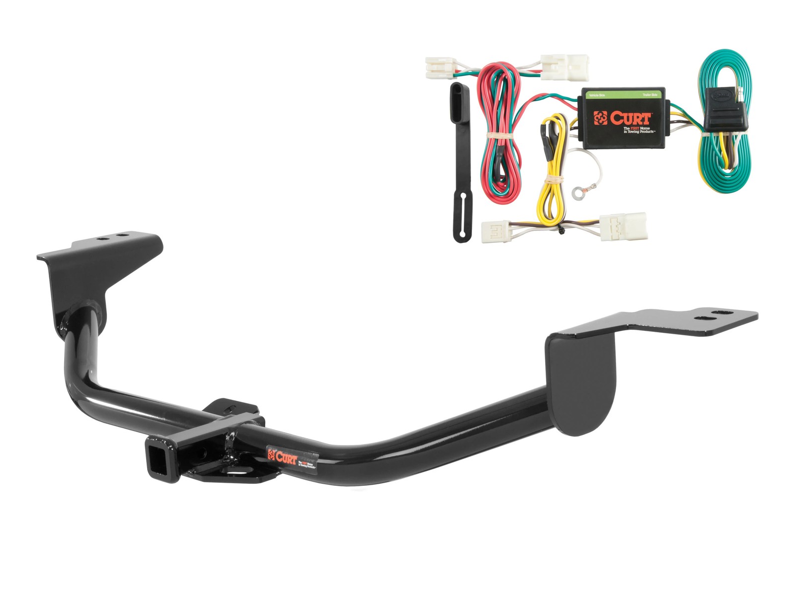 Curt Class 1 Trailer Hitch 1-1/4in Receiver And Wiring Harness Kit 11303-56126