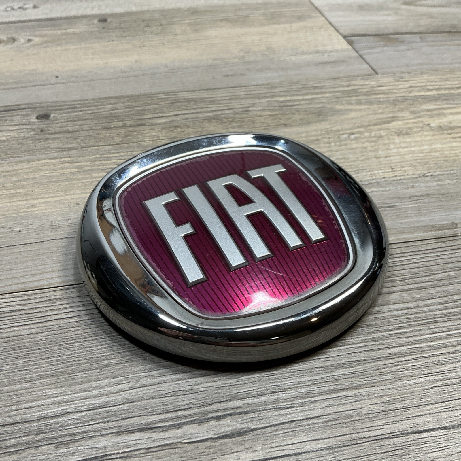 2014-2017 Fiat 500L Rear Trunk Liftgate Emblem Logo Symbol Chrome OEM 2014-2017 Fiat 500L Rear Trunk Liftgate Emblem Logo Symbol Chrome OEM
