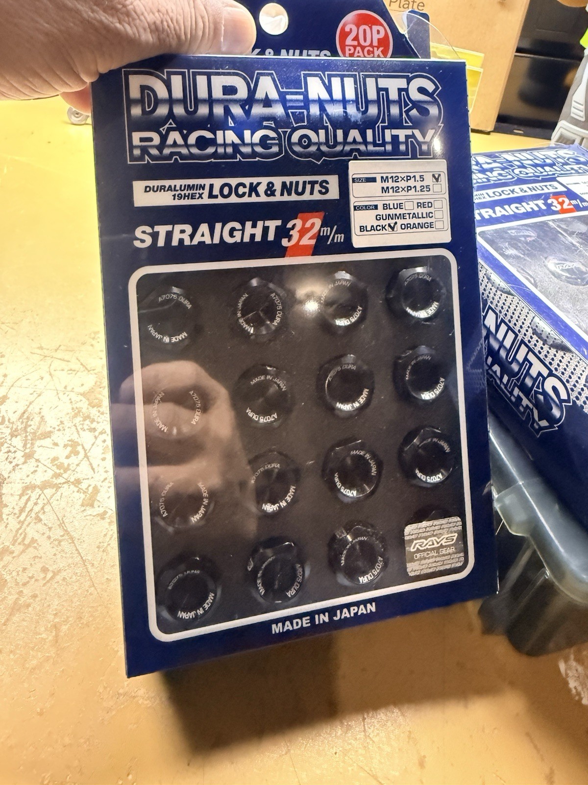 Rays Volk Racing 32mm Duranuts Aluminum Black - 12x1.50 Used Authentic Rays Volk Racing 32mm Duranuts Aluminum Black - 12x1.50 Used Authentic