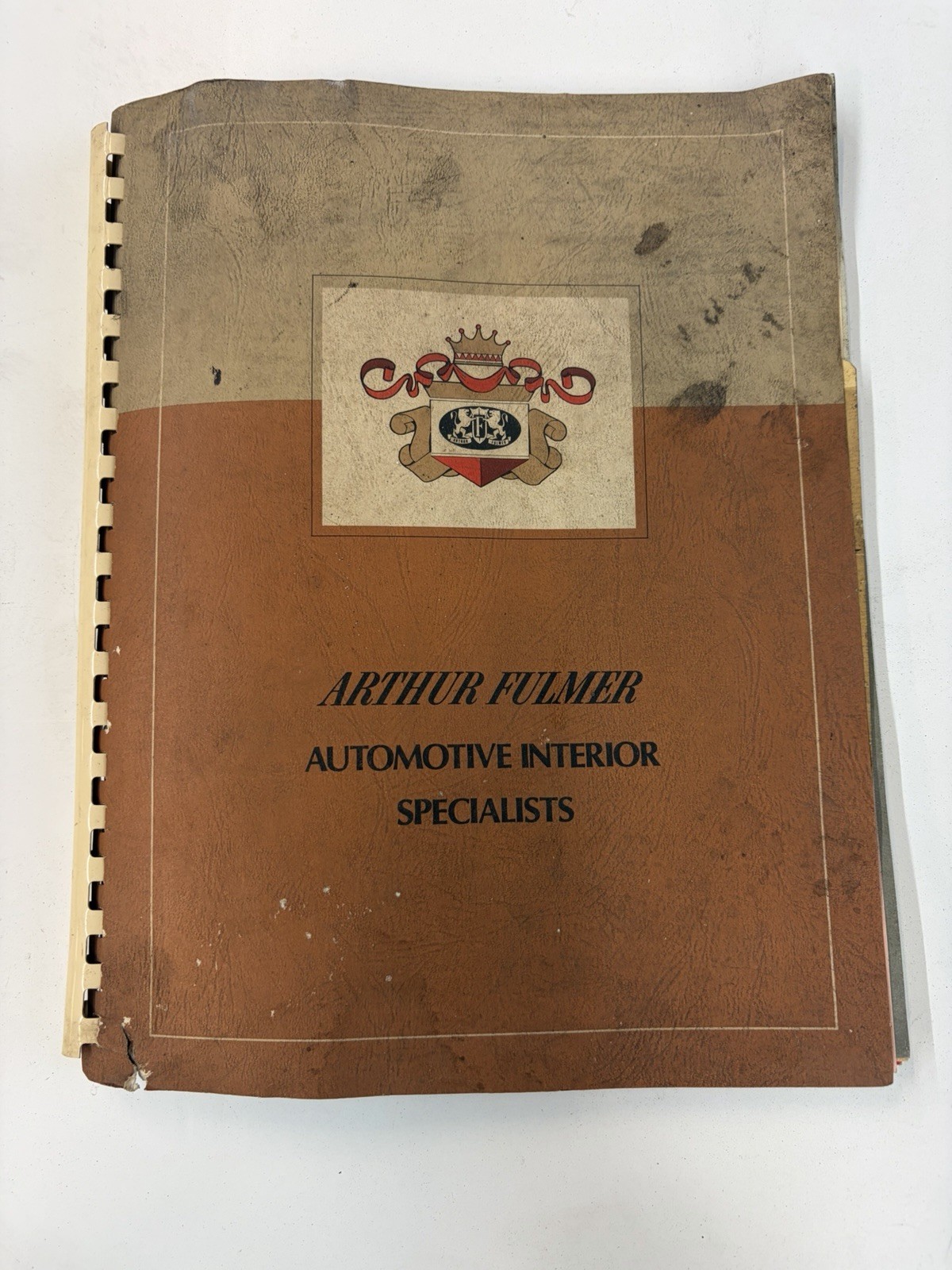 Arthur Fulmer Automotive Interior Catalog  With Samples Accessories Stereo Rare