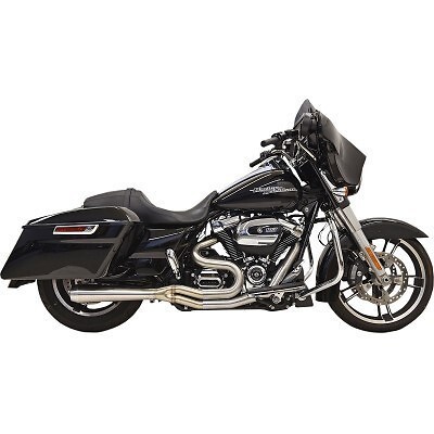 Bassani Stainless Steel 2-into-1 Short Road Rage III Megaphone Exhaust System