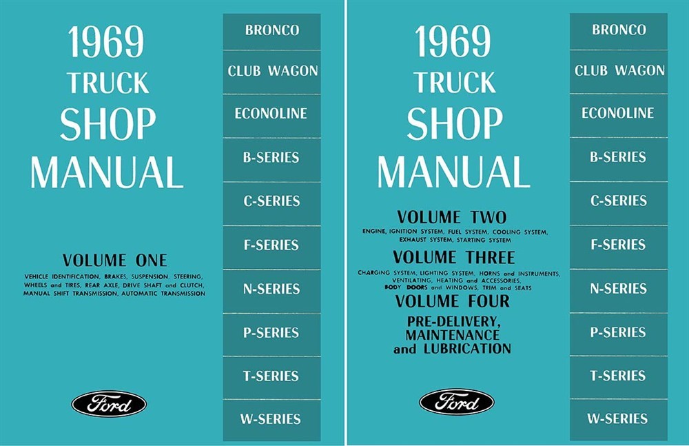 1969 Ford Truck F-100, F-250, F-350 Factory Shop Service Manual 1969 Ford Truck F-100, F-250, F-350 Factory Shop Service Manual