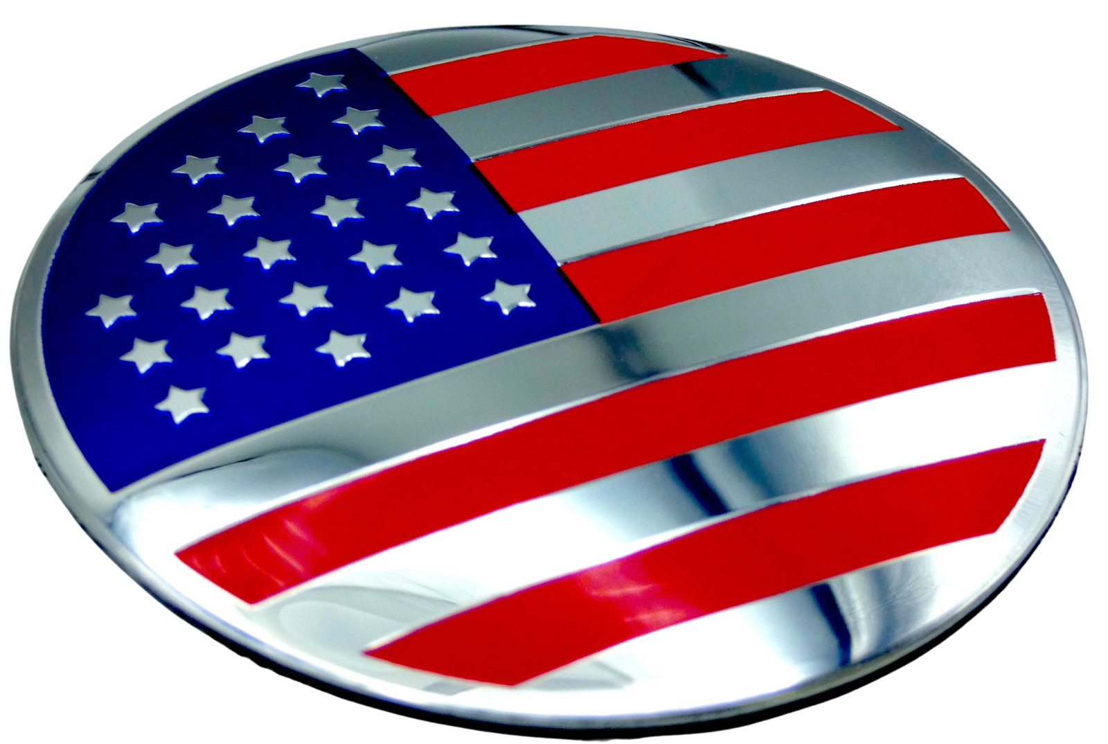 1x Aluminum Dome Shape American Flag Sticker Decal Emblem Badge Auto, Car, Truck