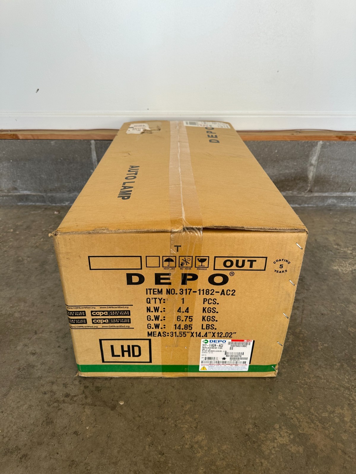 DEPO Auto Parts 3171182RAC2 Lighting - Exterior - Right Headlight Assembly