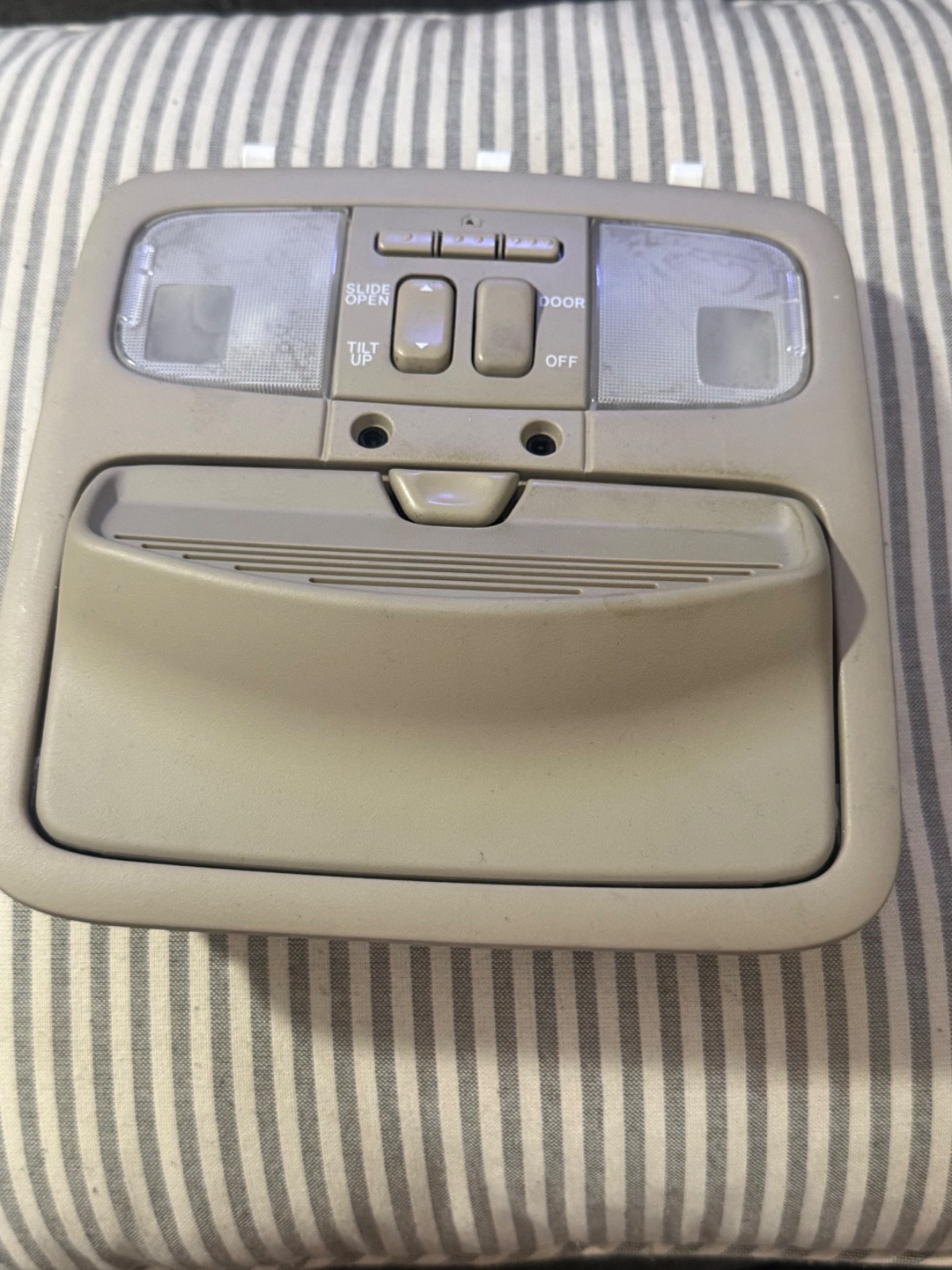 Lexus GX470 OEM Overhead Console Sunroof Homelink Map Lights Beige