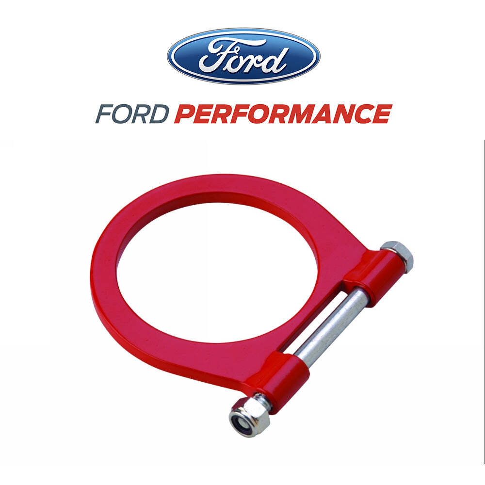 Ford Fiesta & Mustang FR500S OEM M-17954-A Front Tow Hook Loop Kit Red NOS