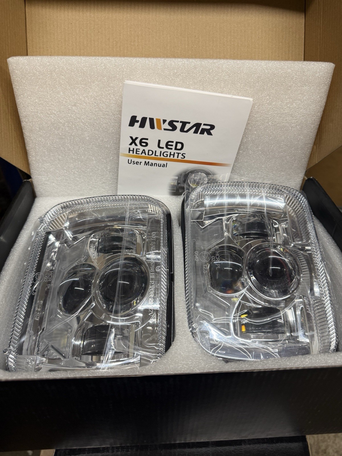 Fit Chevy Corvette C4 1984-1996 Pair 7x6 5x7 HWSTAR LED Headlights  Hi-Lo Beam